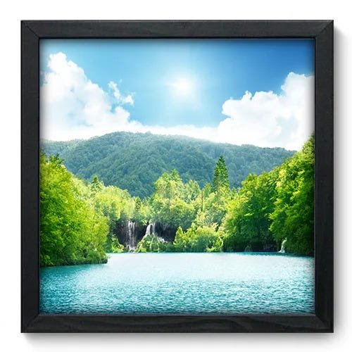 Quadro Decorativo - Paisagem - 33cm x 33cm - 008qnpbp - 1