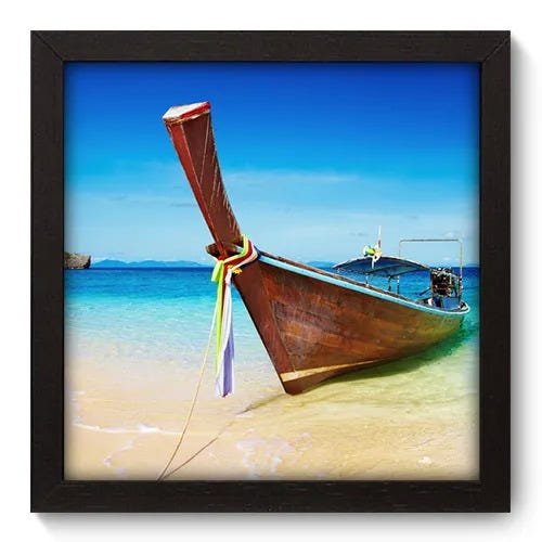 Quadro Decorativo - Barco - 22cm x 22cm - 022qnpap - 1