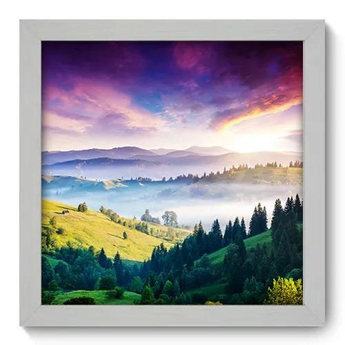 Quadro Decorativo - Paisagem - 22cm x 22cm - 027qnpab - 1