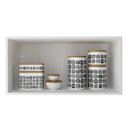 Ver imagem 2 de Armário Cozinha Aéreo 80cm com 1 Porta Zaya Branco T01 - Mpozenato
