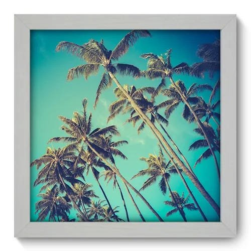Quadro Decorativo - Coqueiros - 22cm x 22cm - 031qnpab - 1