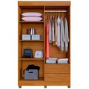 Ver imagem 3 de Roupeiro Copacabana New 4 Portas 2 Gavetas Benetil Móveis