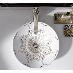 Cuba Apoio Evier Bella Tazza Gold Persia Banheiro Luxo - 5