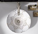 Ver imagem 5 de Cuba Apoio Evier Bella Tazza Gold Persia Banheiro Luxo