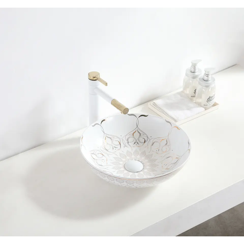 Cuba Apoio Evier Bella Tazza Gold Persia Banheiro Luxo