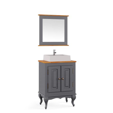 Balcão Lavabo 0,60m com Cuba - 3057
