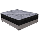 Ver imagem 1 de Cama Box e Colchão Airtech Pampa Molas Ensacadas Casal Ortobom: Cinza