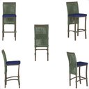Ver imagem 3 de Mesa Bistro e 4 Banquetas Roma Marrom, Corda Náutica 10