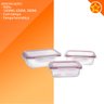 Conjunto de Potes de Mantimentos de Vidro Hermético 3pçs Casambiente Jgti004 Verm - 3