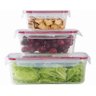 Conjunto de Potes de Mantimentos de Vidro Hermético 3pçs Casambiente Jgti004 Verm - 1