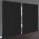Ver imagem 1 de cortina blackout Turin corta luz 7,00 x 2,70 varão preto