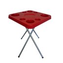 Ver imagem 2 de Mesa Petisqueira Desmontável/dobrável Vermelha Elegante Plus