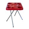 Mesa Petisqueira Desmontável/dobrável Vermelha Elegante Plus - 1
