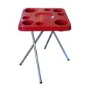 Ver imagem 1 de Mesa Petisqueira Desmontável/dobrável Vermelha Elegante Plus