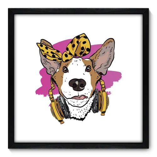 Quadro Decorativo - Cachorro - 50cm x 50cm - 012qnscp - 1