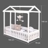 Cama Infantil Montessoriana com Grade Nina Azul Com Colchão - 4
