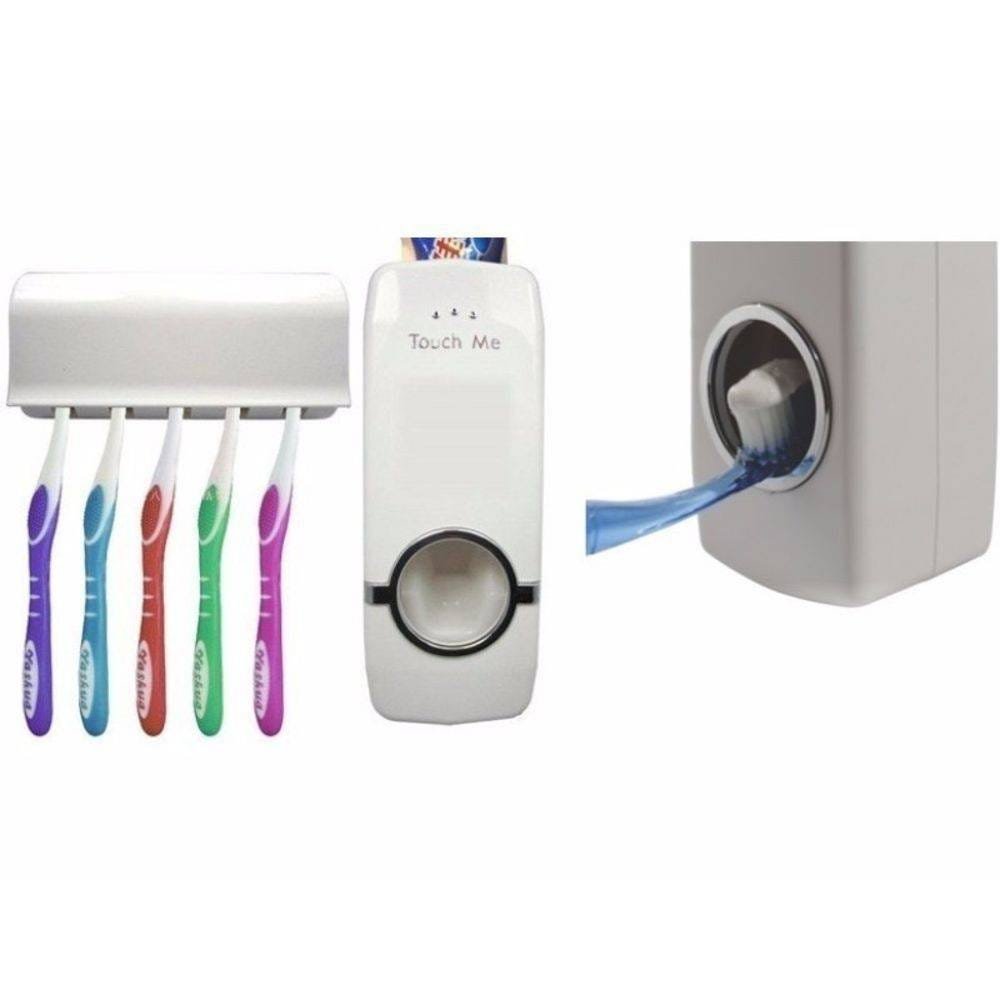 Dispenser Para Pasta Dental Com Porta Escovas De Dentes Jiaxi JX5 - 5