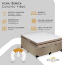 Ver imagem 7 de Cama Box Baú King Bipartido Suede + Colchão Molas Ensacadas Royal Sleep Bioclassic 193x203x64 Cor: