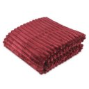Ver imagem 1 de Cobertor Manta Casal Soft Canelada 2,20m x 1,80m Califórnia Cor Vermelho