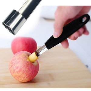 Removedor de Sementes Walfos, Removedor de Sementes de 18cm com 1 Peça em Aço Inoxidável para Maça