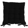 Kit 02 Almofadas Assento Futon Flat para Cadeira 40x40 Preto - 3