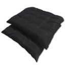 Ver imagem 1 de Kit 02 Almofadas Assento Futon Flat para Cadeira 40x40 Preto