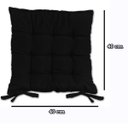 Ver imagem 5 de Kit 02 Almofadas Assento Futon Flat para Cadeira 40x40 Preto