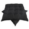 Kit 02 Almofadas Assento Futon Flat para Cadeira 40x40 Preto - 2