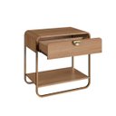 Ver imagem 4 de Mesa Cabeceira Luna Orgânico 60x58,5cm 1 Gaveta Hanover/dourado 28061
