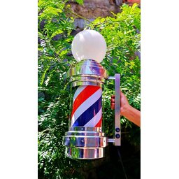 BARBER POLE GIRATÓRIO 70CM TAMANHO BIG VOLTAGEM BIVOLT. - 2