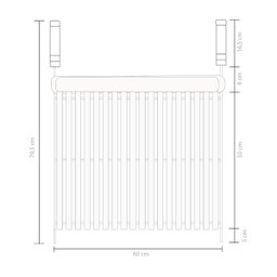 Grelha Argentina Luxo Segredos do Chef Aço Inox 304 60x50cm Grilazer - 3