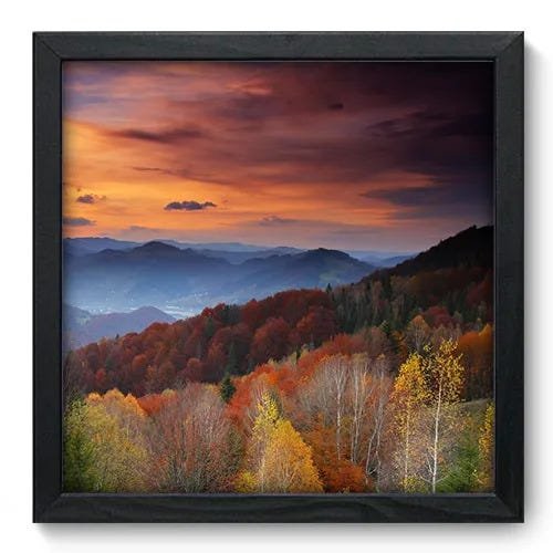 Quadro Decorativo - Montanha - 33cm x 33cm - 097qnpbp - 1