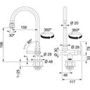Ver imagem 2 de Torneira Essenza De Mesa Franke Com Bica Giratória - Cromada
