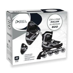 Patins Rollers InLine Aluminium 500 Preto Bel Sports - 1