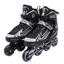 Patins Rollers InLine Aluminium 500 Preto Bel Sports - 2