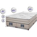 Ver imagem 2 de Cama Box King Colchão + Box 193x203x63 Spring Zen com Molas Ensacadas Cinza Cama Inbox