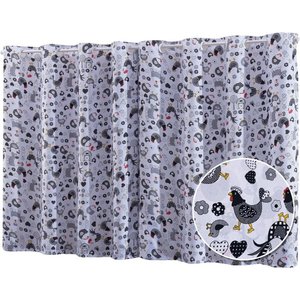 cortina para cozinha da galinha em tecido oxford 2,40x1,50