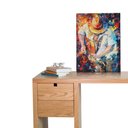 Ver imagem 2 de Quadro Decorativo Abstrato - Homem Tocando Violão - 30x45cm