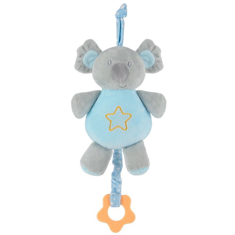 Mobile para Berço Brinquedo Musical Pelúcia Safari Coala Buba Menina Menino