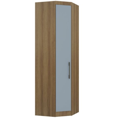Guarda Roupa de Canto Diagonal Modulado 70cm 1 Porta Paris Luciane Móveis