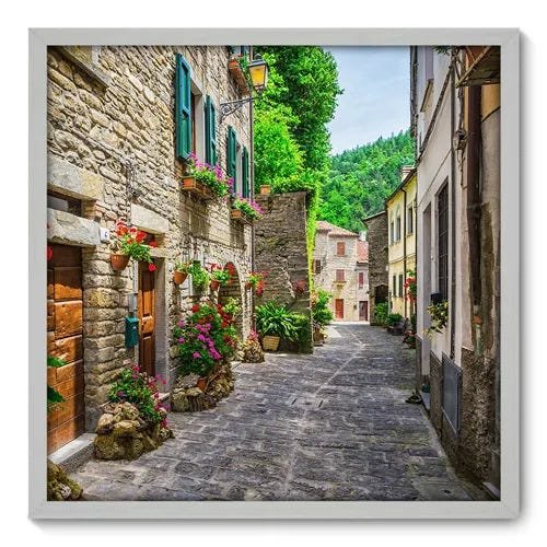 Quadro Decorativo - Vilarejo - 70cm x 70cm - 132qnpdb - 1