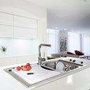 Ver imagem 2 de Cuba Franke Smart Dupla de Sobrepor Srx 620 em Aço Inox 86x50 c/Acessórios 14868