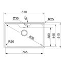 Ver imagem 3 de CUBA SOBREPOR FRANKE BELL BCX 610-81 81X51 S/ACES 14912 PARA COZINHA