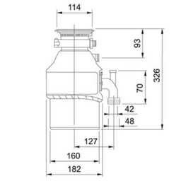 Triturador de Resíduos Franke 1/2HP 127V - 2