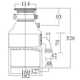 Triturador Franke 1/2 Hp 220v 13884 Mod 55 - 3