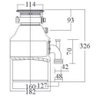 Triturador de Resíduos Alimentares, 3/4 HP - Franke - 3