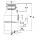 Ver imagem 3 de Triturador de Alimentos 3/4 Hp Modelo 75 220v - Franke 13885