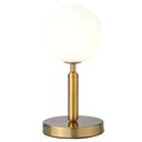 Ver imagem 1 de Luminária de Mesa Abajur Globo Dourado 32cm 1G9 PARIS LUZ