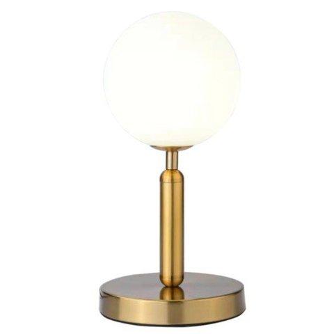 Luminária de Mesa Abajur Globo Dourado 32cm 1G9 PARIS LUZ