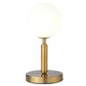 Luminária de Mesa Abajur Globo Dourado 32cm 1G9 PARIS LUZ - 1